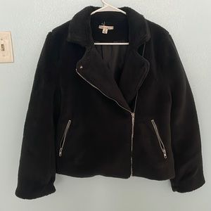 Francesca’s fake fur coat